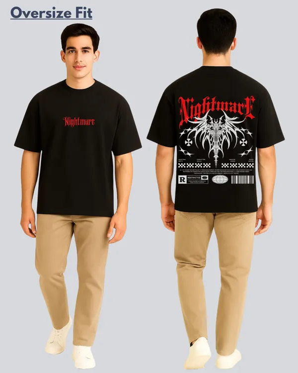 Printed_Nightmare_Streetwear_Black_Oversize_Fit_T-Shirt_For_Men
