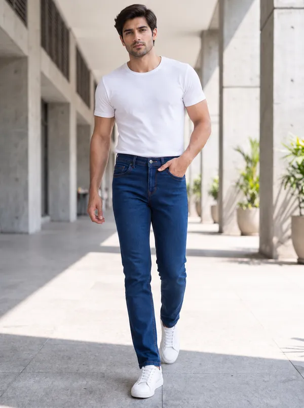 Proud_Dobby_DNX_Blue_Comfort_Fit_Jeans_for_Men