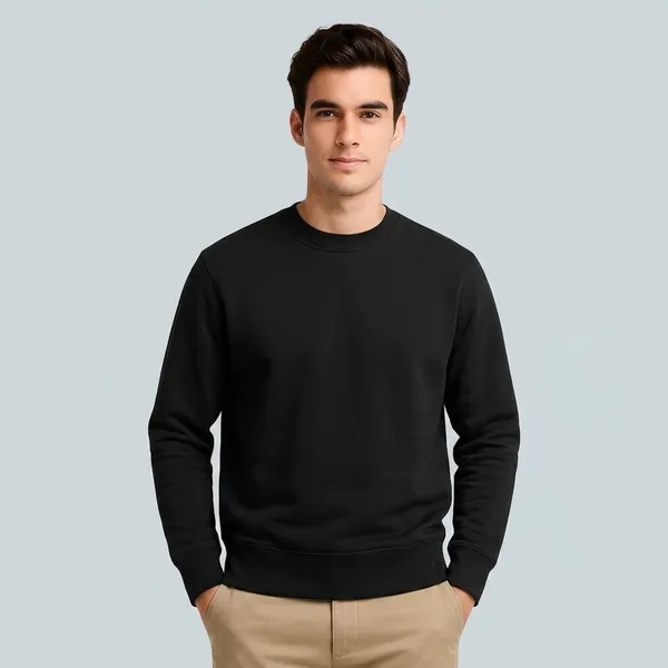 Black_Cotton_Relaxed_Fit_Sweatshirt_For_Men