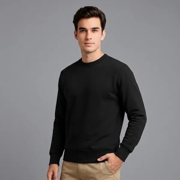 Black_Cotton_Relaxed_Fit_Sweatshirt_For_Men