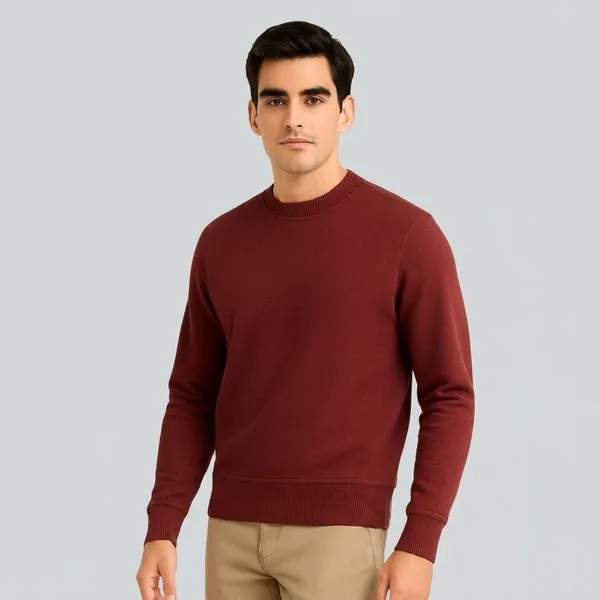 Maroon_Cotton_Relaxed_Fit_Sweatshirt_For_Men