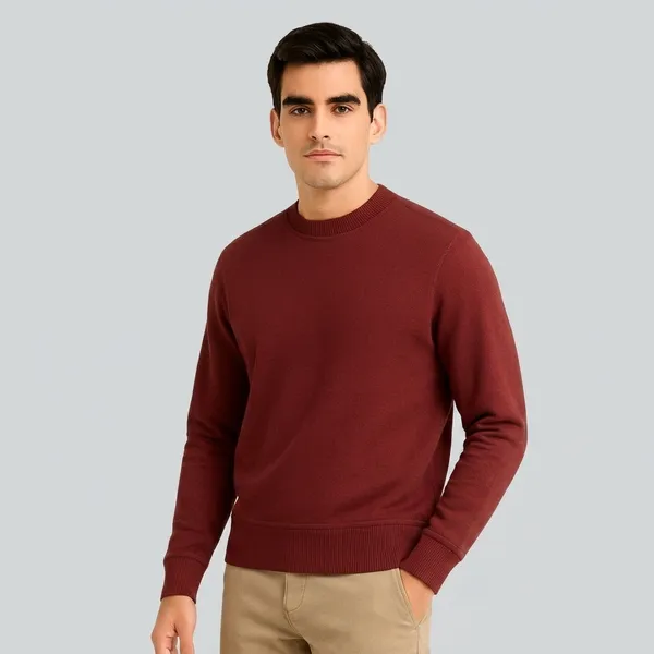 Maroon_Cotton_Relaxed_Fit_Sweatshirt_For_Men