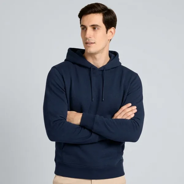 Navy_Blue_Cotton_Plain_Hoodie_For_Men