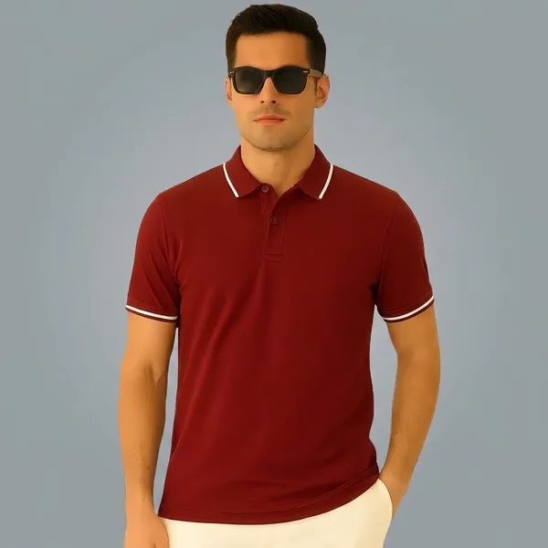Maroon_Cotton_Premium_Plain_Polo_T-Shirt_For_Men