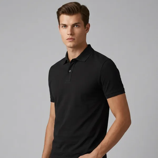 Black_Cotton_Classic_Plain_Polo_T-Shirt_For_Men