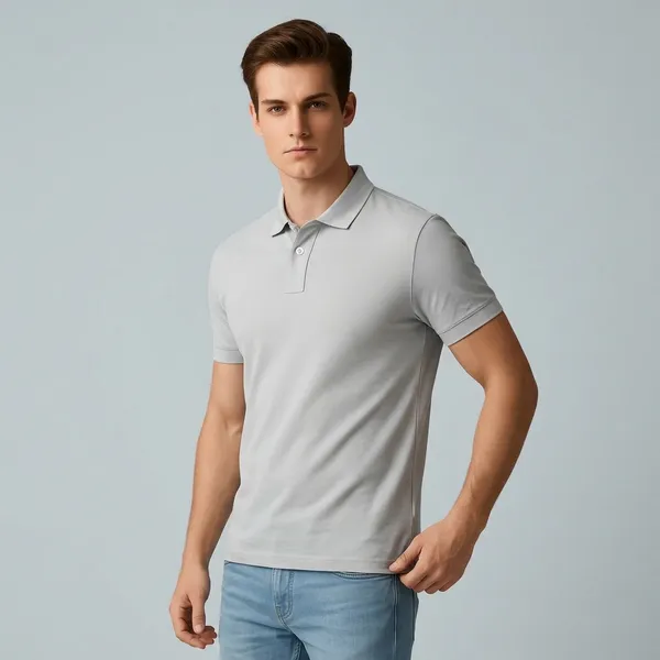 Light_Grey_Cotton_Classic_Fit_Polo_T-Shirt_For_Men