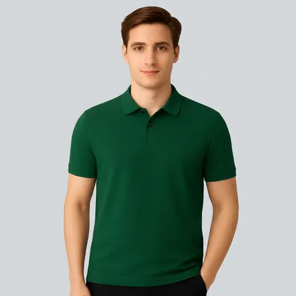 Bottle_Green_Cotton_Classic_Fit_Polo_T-Shirt_For_Men