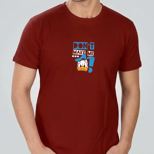 Maroon_Cotton_Printed_Round_Crew_Neck_T-Shirt_For_Men