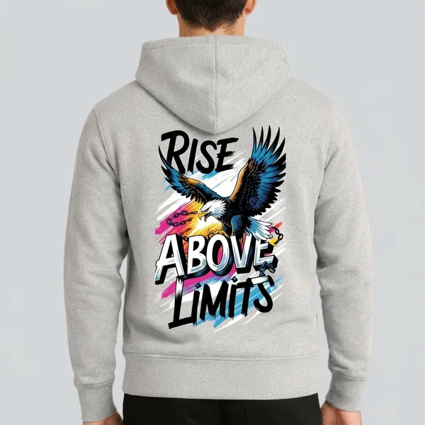 Light_Grey_Cotton_Printed_Rise_Above_Limits_Hoodie_For_Men