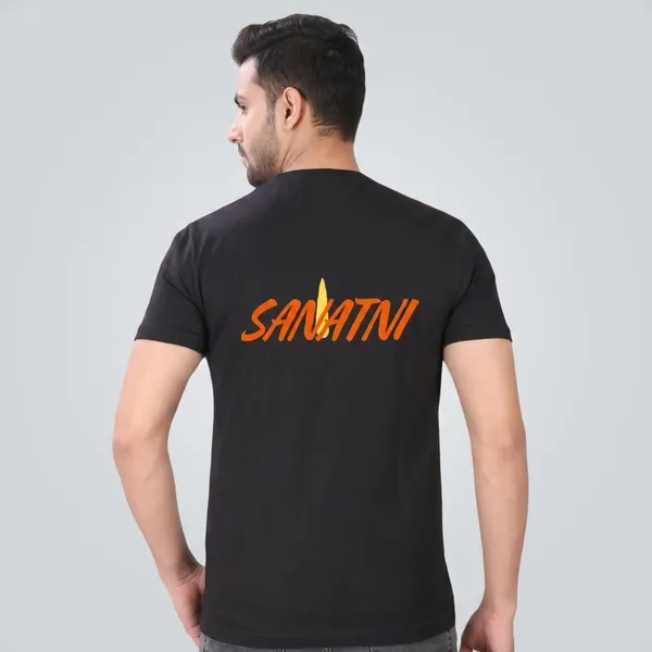 Black_Cotton_Printed_Round_Neck_T-Shirt_For_Men