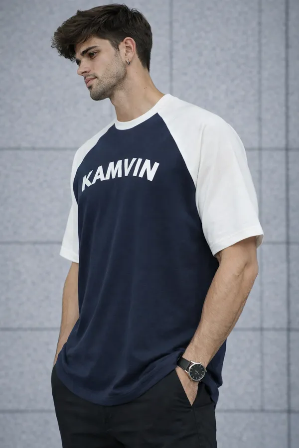 Navy_Blue_Cotton_Raglan_Sleeve_Graphic_T-Shirt_For_Men