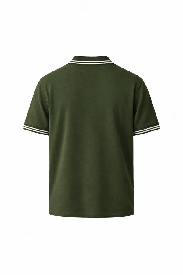 Olive_Green_Cotton_Regular_Fit_Striped_Collar_Polo_T-Shirt_For_Men