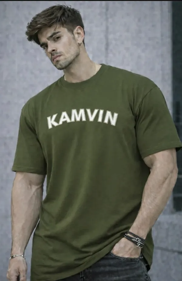Olive_Green_Cotton_Oversized_Graphic_T-Shirt_For_Men