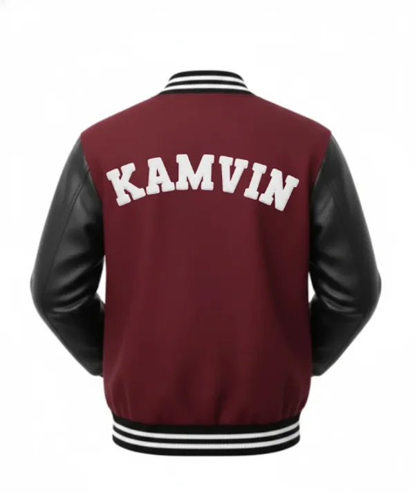 Maroon_Faux_Leather_Fleece_Varsity_Jacket_For_Men