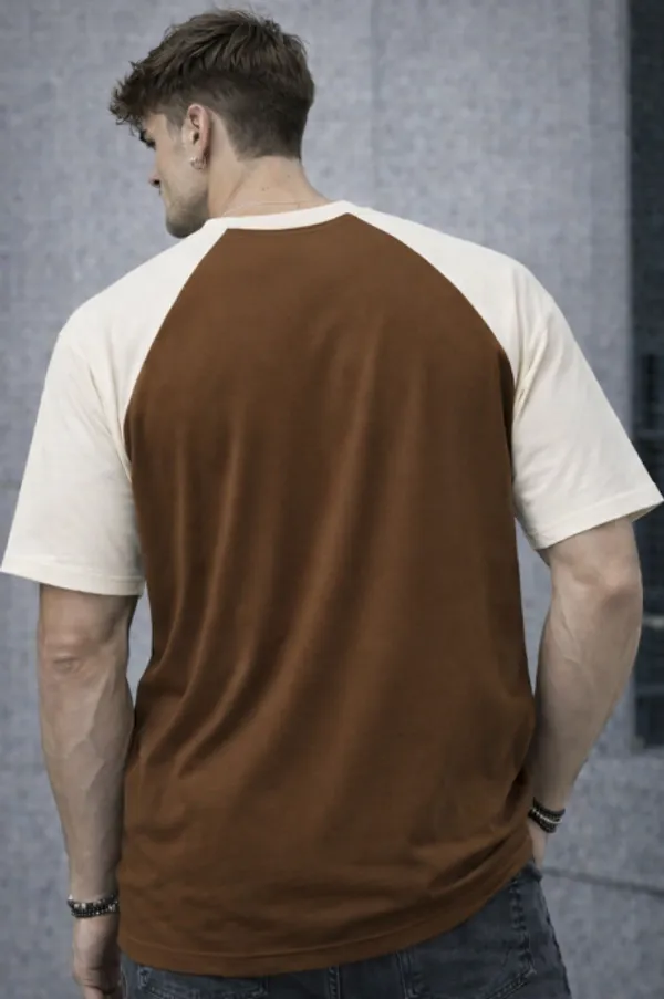 Brown_And_White_Cotton_Oversized_Donut_Graphic_T-Shirt_For_Men