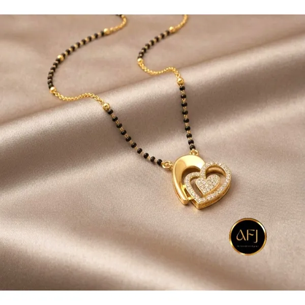 Gold_Copper_Double_Heart_Black_Bead_Mangalsutra_Necklace_For_Women