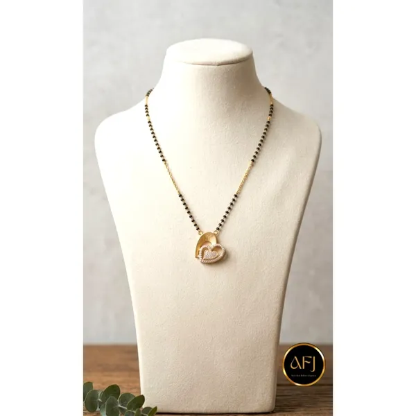 Gold_Copper_Double_Heart_Black_Bead_Mangalsutra_Necklace_For_Women