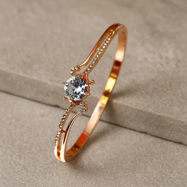 Rose_Gold_Stainless_Steel_Solitaire_Wave_Crystal_Kada_For_Women
