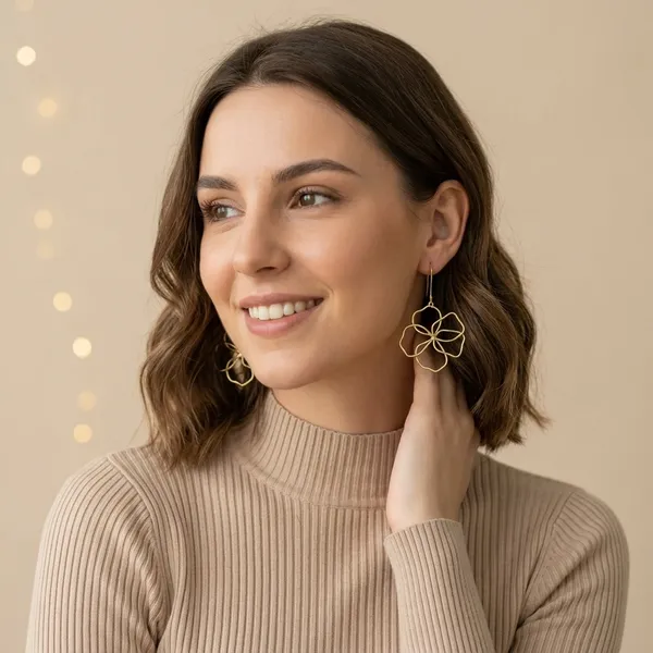 Gold_Brass_Wire_Flower_Drop_Danglers_For_Women