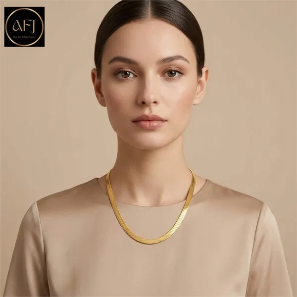 Gold_Stainless_Steel_Snake_Chain_Necklace_For_Women
