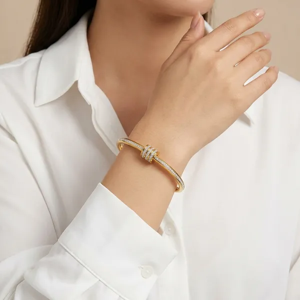 Gold_Stainless_Steel_Pave_Crystal_Cylinder_Bangle_Kada_For_Women