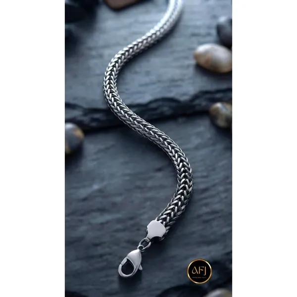 Men's_Anti-Tarnish_Stainless_Steel_Heavy_Franco_/_Woven_Wheat_Chain_Bracelet