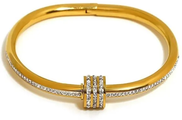 Gold_Stainless_Steel_Pave_Crystal_Cylinder_Bangle_Kada_For_Women