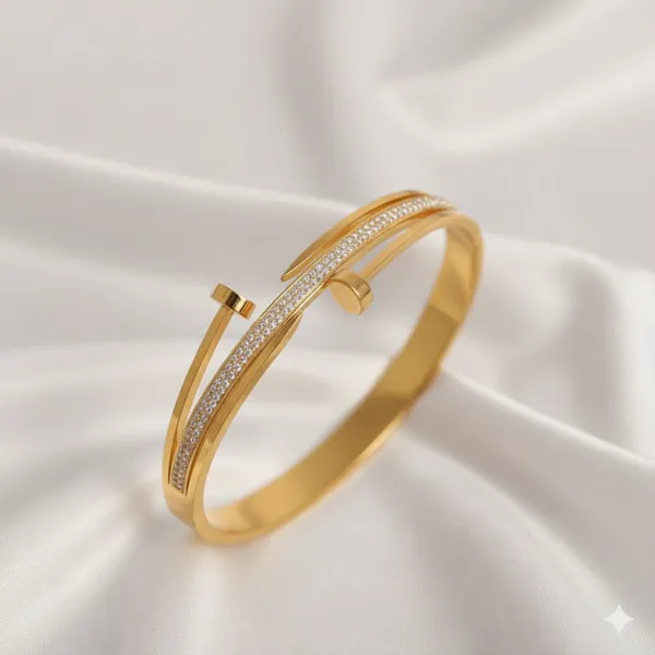 Gold_Stainless_Steel_Double-Row_Crystal_Nail_Accent_Kada_For_Women