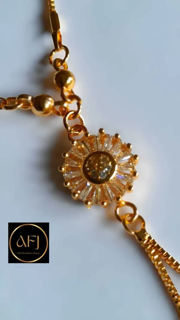 Gold_Copper_Floral_Crystal_Tassel_Anti-Tarnish_Drop_Necklace_For_Women