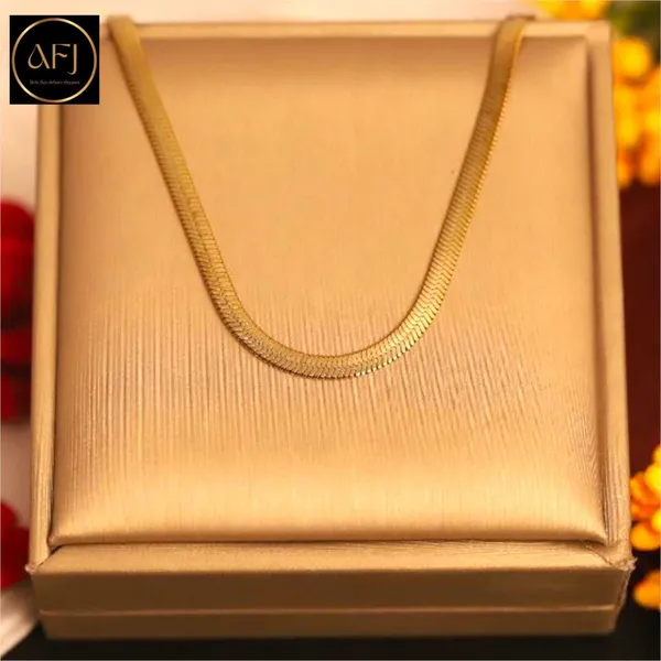 Gold_Stainless_Steel_Snake_Chain_Necklace_For_Women