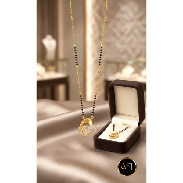 Gold_Copper_Double_Heart_Black_Bead_Mangalsutra_Necklace_For_Women