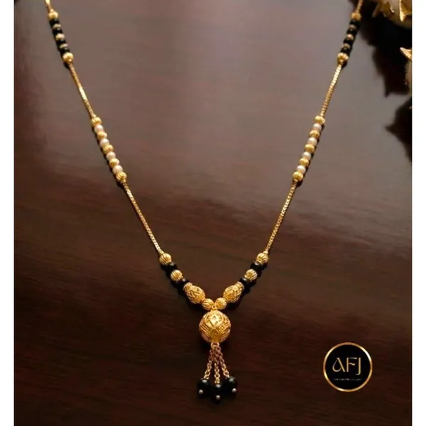 Gold_Copper_Black_Bead_Chain_Mangalsutra_Necklace_For_Women