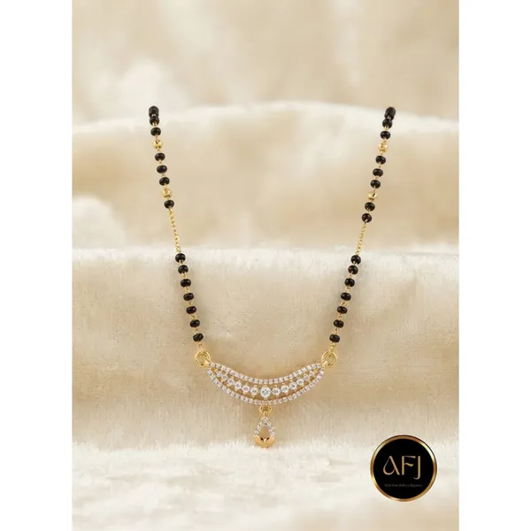 Anti-Tarnish_Crescent_CZ_Drop_Mangalsutra
