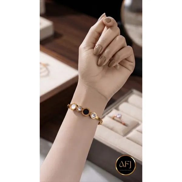 Roman_Numeral_Front-Open_Kada_Bracelet_|_Anti-Tarnish_Stainless_Steel