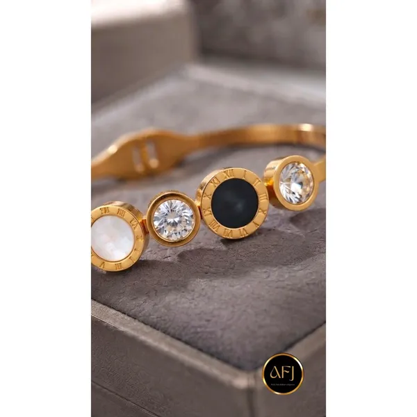 Roman_Numeral_Front-Open_Kada_Bracelet_|_Anti-Tarnish_Stainless_Steel
