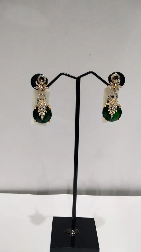 Gold_Brass_Green_Stone_Drop_Earrings_For_Women