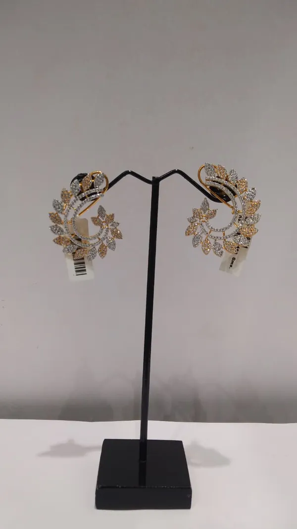 Gold-Plated_Brass_American_Diamond_Ear_Cuff_Earrings_For_Women