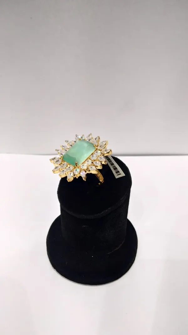 Green_And_Gold_Brass_Stone_Cocktail_Ring_For_Women