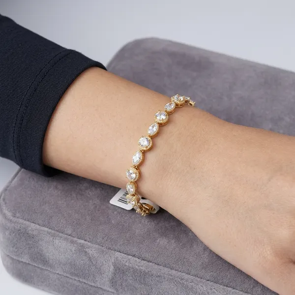 Gold_Brass_Crystal_Tennis_Bracelet_For_Women
