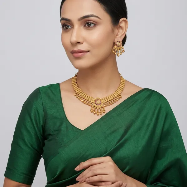 Gold_Brass_Traditional_Necklace_Set_For_Women