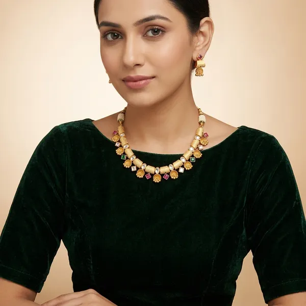 Gold_Brass_Pearl_Ruby_Stone_Necklace_Set_For_Women