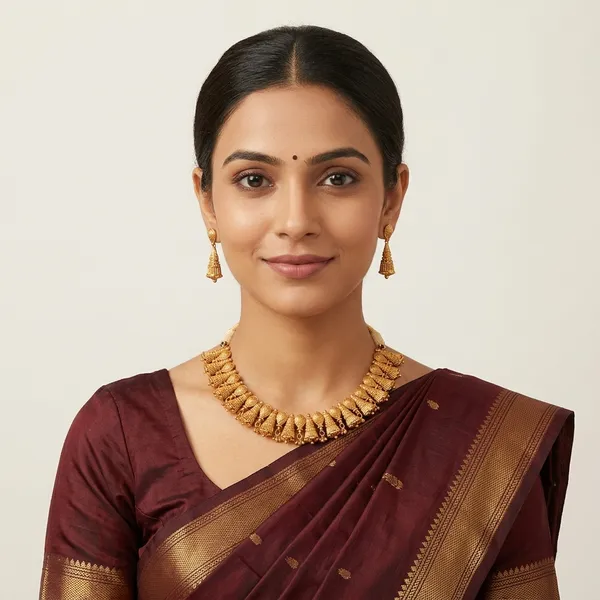 Gold_Brass_Traditional_Temple_Necklace_Set_For_Women