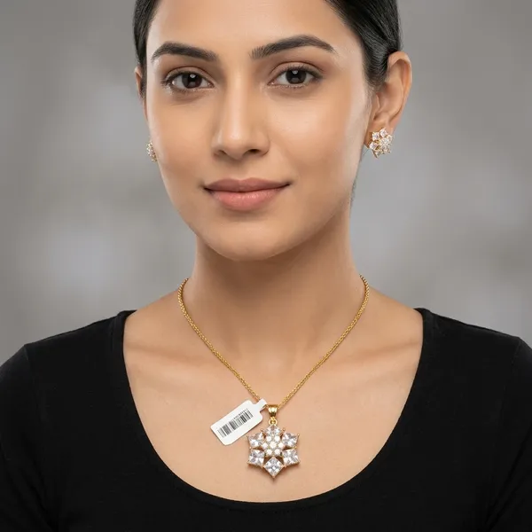 Gold_And_Clear_Brass_Floral_Stone_Pendant_Set_For_Women