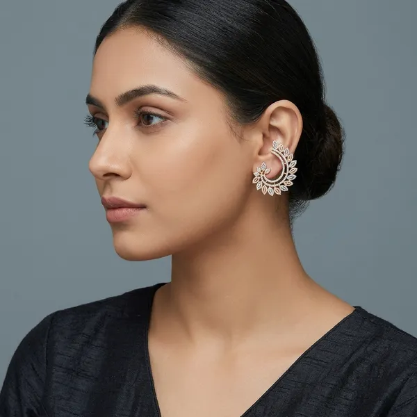Gold-Plated_Brass_American_Diamond_Ear_Cuff_Earrings_For_Women