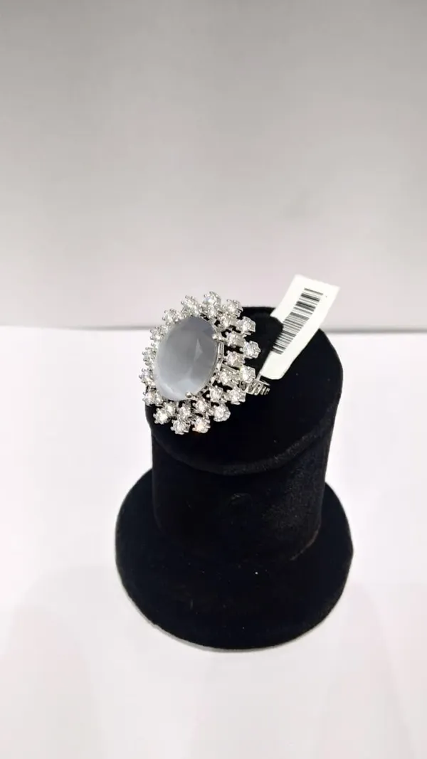 Clear_Brass_Grey_Stone_Floral_Cocktail_Ring_For_Women