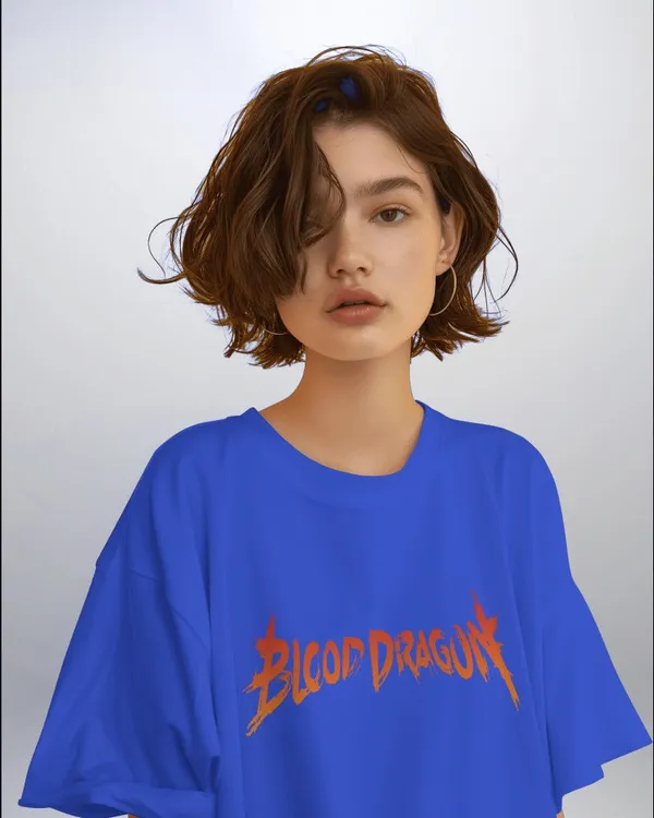 Backbencher_Women_S_Printed_Oversized_T_Shirt_Blood_Dragon_Edition_Ink_Blue