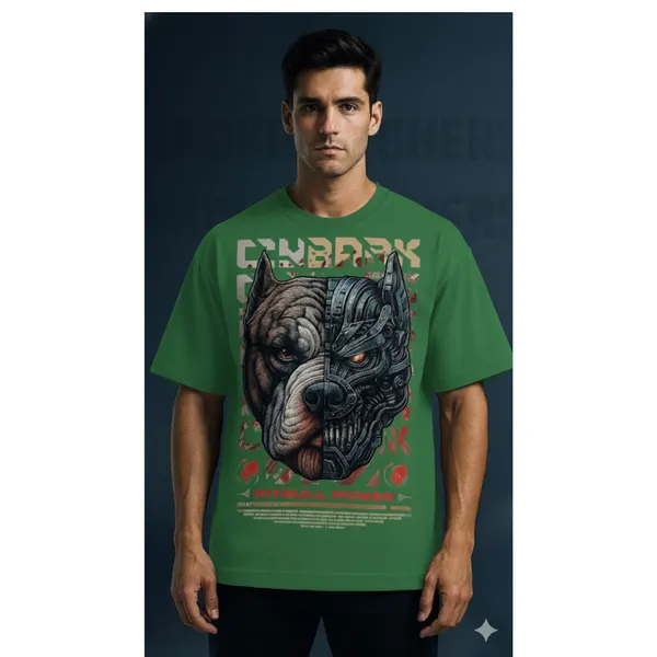 Pitbull_Power_T_Shirt_Green