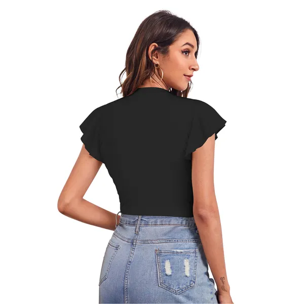 Twist_Front_Flutter_Sleeve_Crop_Top_Black
