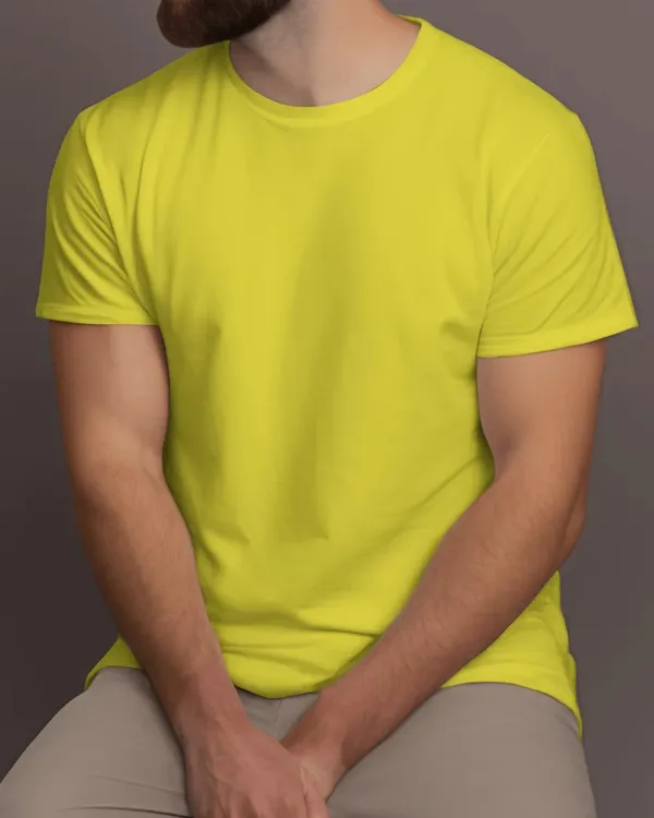 Backbencher_Everyday_Unisex_Solid_Color_T_Shirt_180gsm_Hm_Yellow