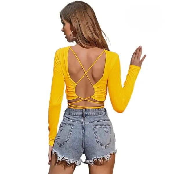 Luxe_Backless_Tie_Back_Crop_Top_Yellow